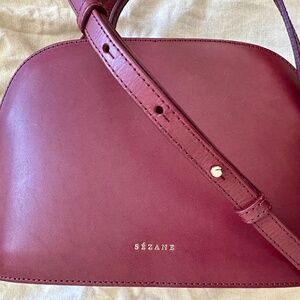 NWOT Sézane Victor bag bordeaux